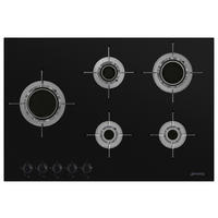 GASKOCHFELD PVL675LCN  - Schwarz, Basics, Glas/Metall (75/92/51cm) - SMEG