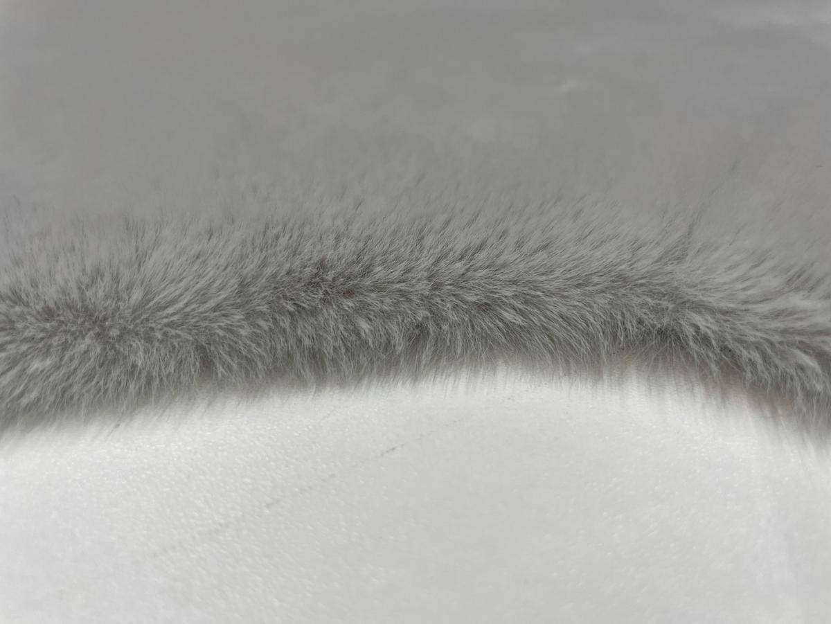 KUNSTFELL 40/60 cm Silberfarben  - Silberfarben, Basics, Textil (40/60cm) - Novel