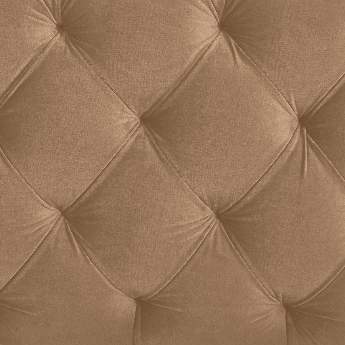 POLSTERBETT 140/200 cm,  in Hellbraun, gepolstertes Kopfteil,  - Hellbraun/Schwarz, KONVENTIONELL, Kunststoff/Textil (140/200cm) - home24