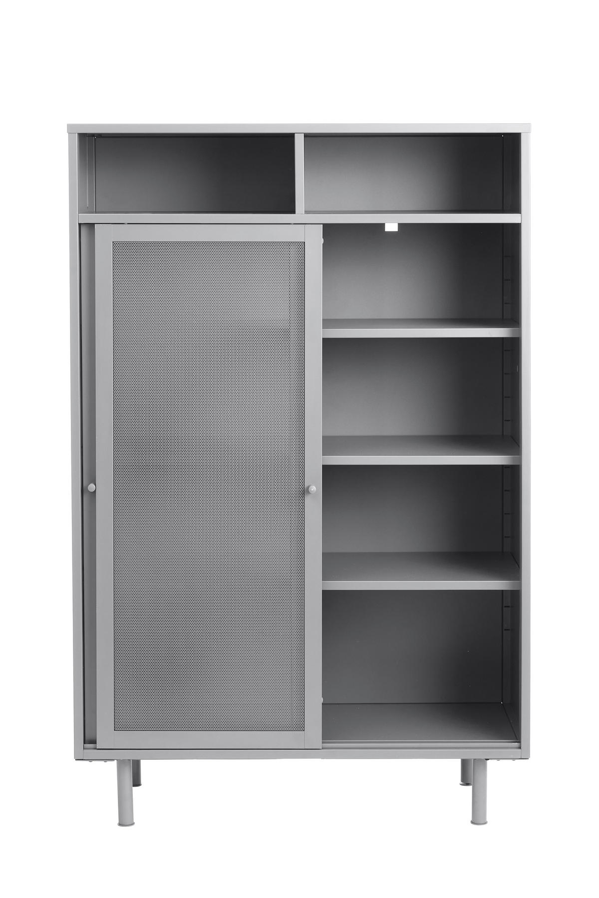 HIGHBOARD  in 90/140/40 cm  - Greige, Basics, Metall (90/140/40cm) - Boxxx