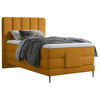 BOXSPRINGBETT 100/200 cm  in Currygelb  - Currygelb/Schwarz, Natur, Textil/Metall (100/200cm) - Esposa