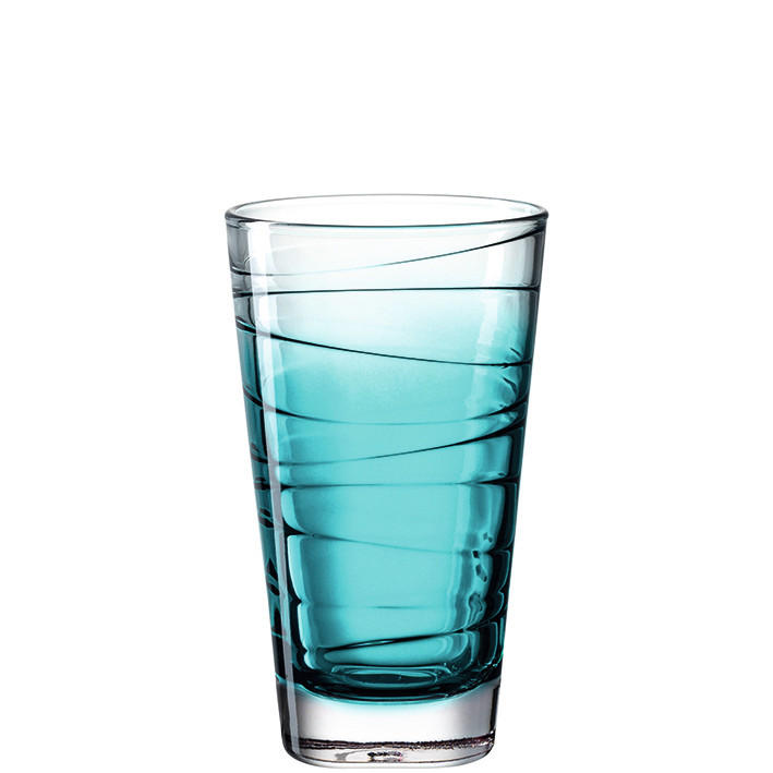 POHÁR NA LONGDRINK - tyrkysová, Konventionell, sklo (280ml) - Leonardo