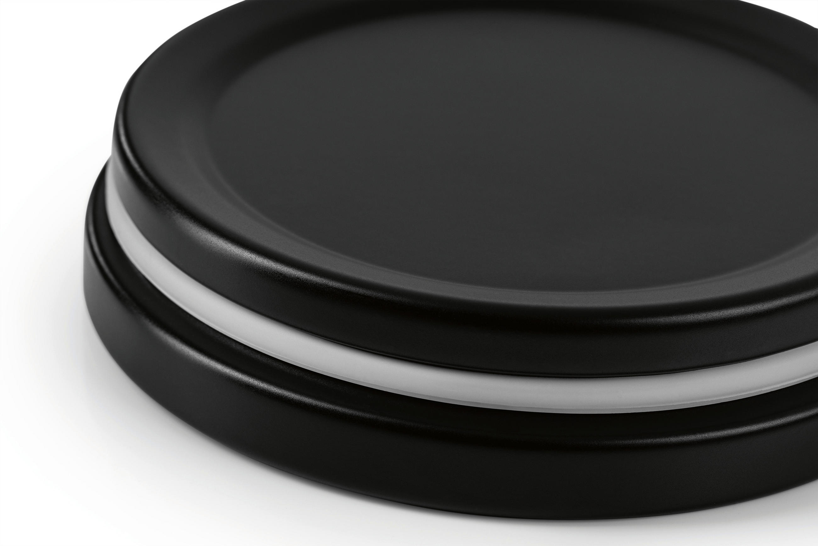 VORRATSDOSENSET 4-teilig  - Schwarz, Basics, Metall (23/18/34cm)