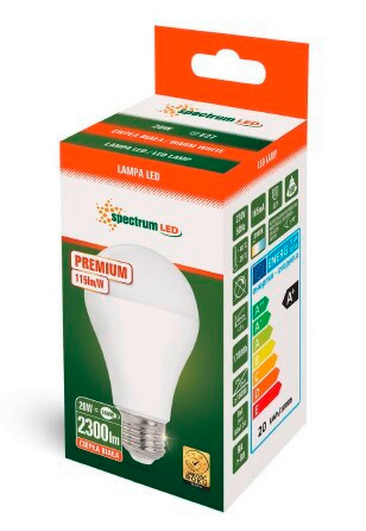 LED SIJALICA - bela, Osnovno, plastika (6,5/13,4cm)