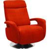 RELAXSESSEL in Textil Orange  - Edelstahlfarben/Orange, Konventionell, Textil/Metall (84/109/88cm) - Beldomo System