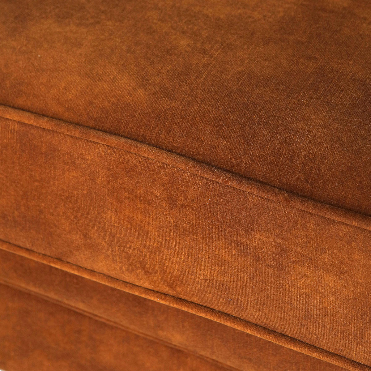 CHESTERFIELDSOFFA i flatväv cognacfärgad  - cognacfärgad/svart, Klassisk, textil (203/79/93cm) - Livetastic
