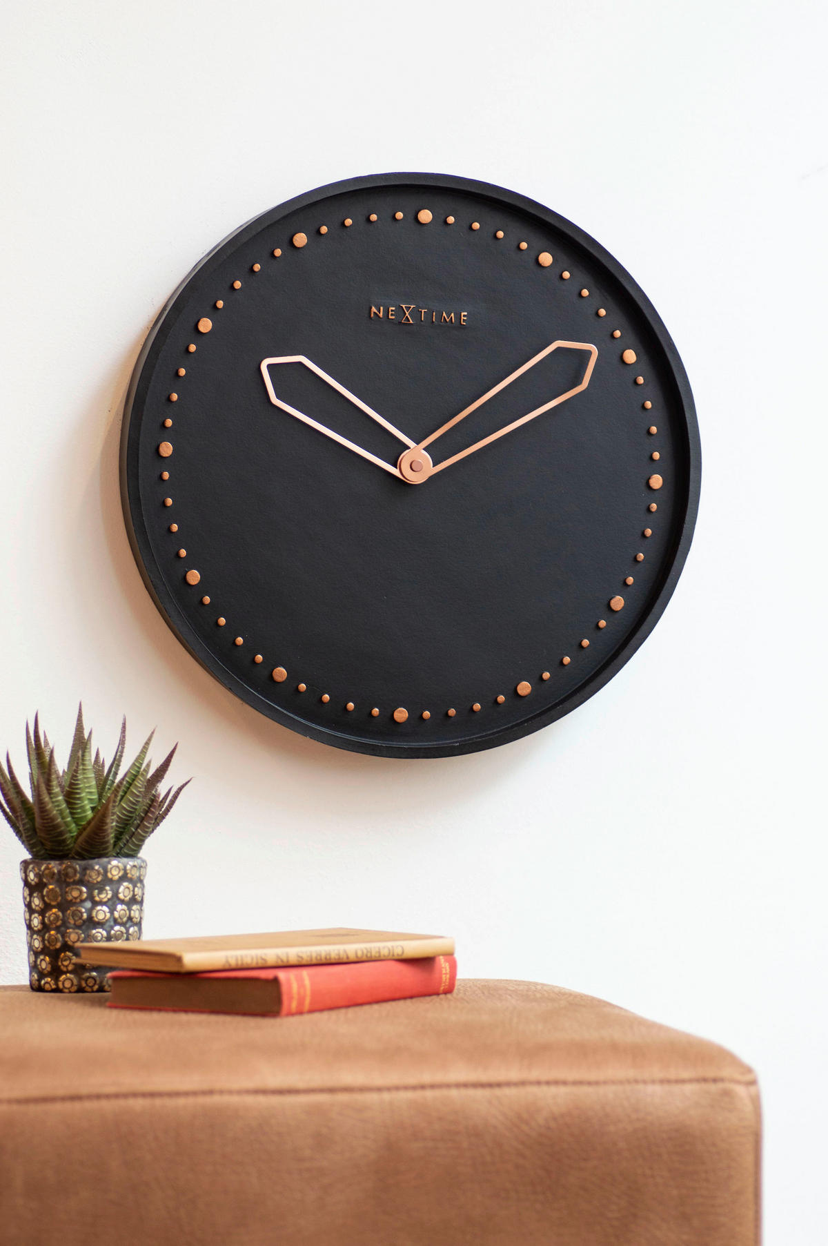 WANDUHR 35/35/4 cm   - Schwarz, Basics, Kunststoff (35/35/4cm)