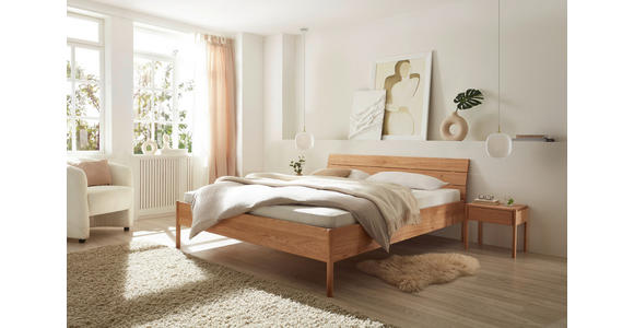 BETT 160/200 cm,  in Wildeiche,  - Wildeiche, KONVENTIONELL, Holz (160/200cm) - Linea Natura