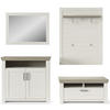 GARDEROBE 4-teilig  in 225/201/51,2 cm  - Eichefarben/Pinienfarben, Basics, Holzwerkstoff (225/201/51,2cm) - SetOne by Musterring