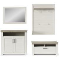 GARDEROBE 4-teilig  in 225/201/51,2 cm  - Eichefarben/Pinienfarben, Basics, Holzwerkstoff (225/201/51,2cm) - SetOne by Musterring