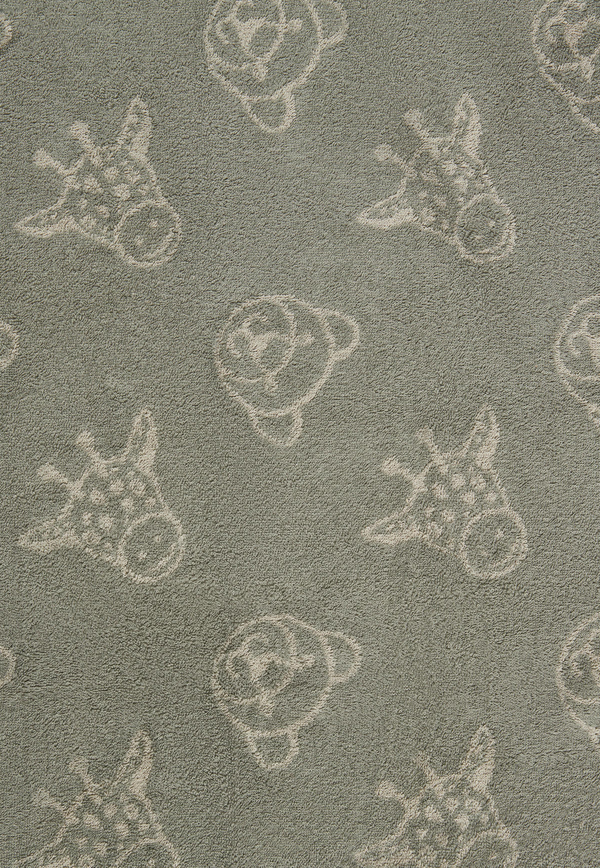 KAPUZENBADETUCH Safari  - Mintgrau, Basics, Textil (70/100/0,5cm) - Sterntaler