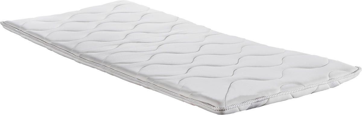 VRCHNÍ MATRACE, 70/140 cm - bílá, Basics, textil (70/140cm) - Livetastic