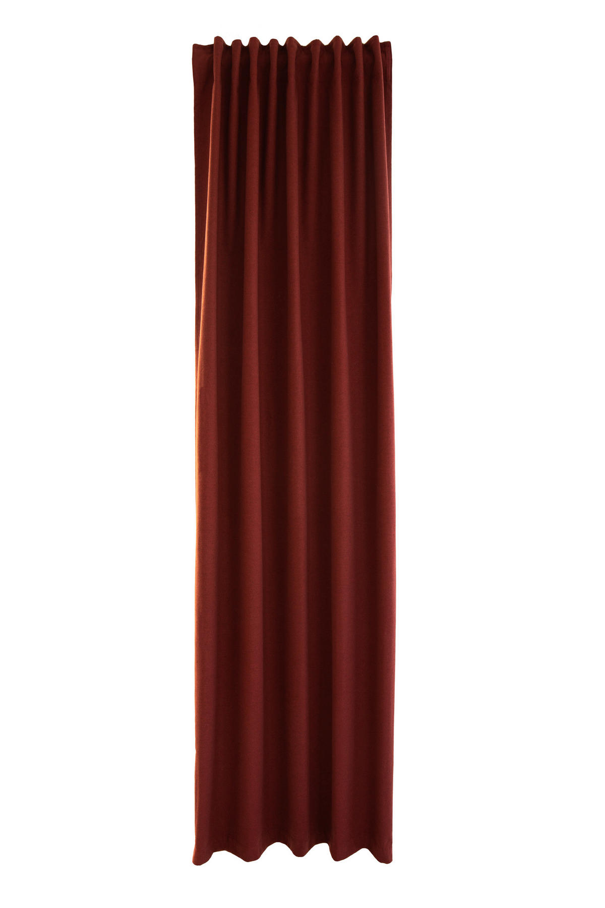 WÄRMESCHUTZVORHANG SILENCE blickdicht 140/245 cm   - Orange, Basics, Textil (140/245cm)