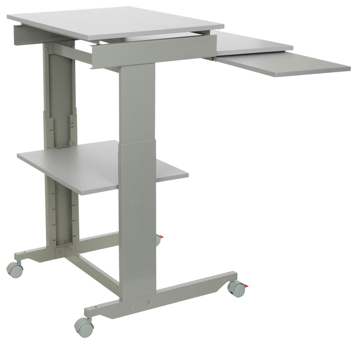 SCHREIBTISCH  in Grau  - Grau, Basics, Holzwerkstoff/Kunststoff (60/71,5-107,5/50cm) - MID.YOU