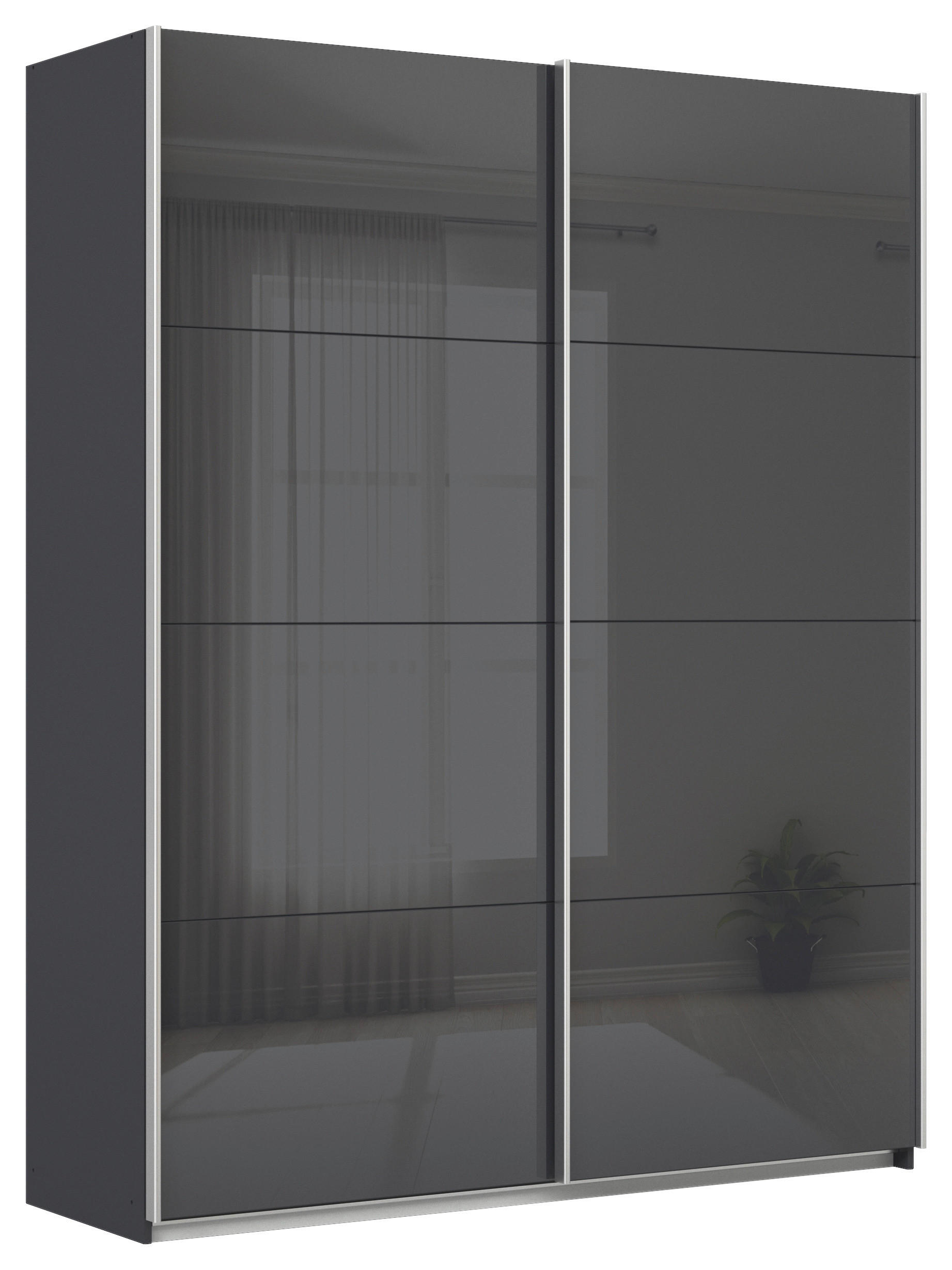 Schwebetürenschrank B: 181cm Feldkirch Grau