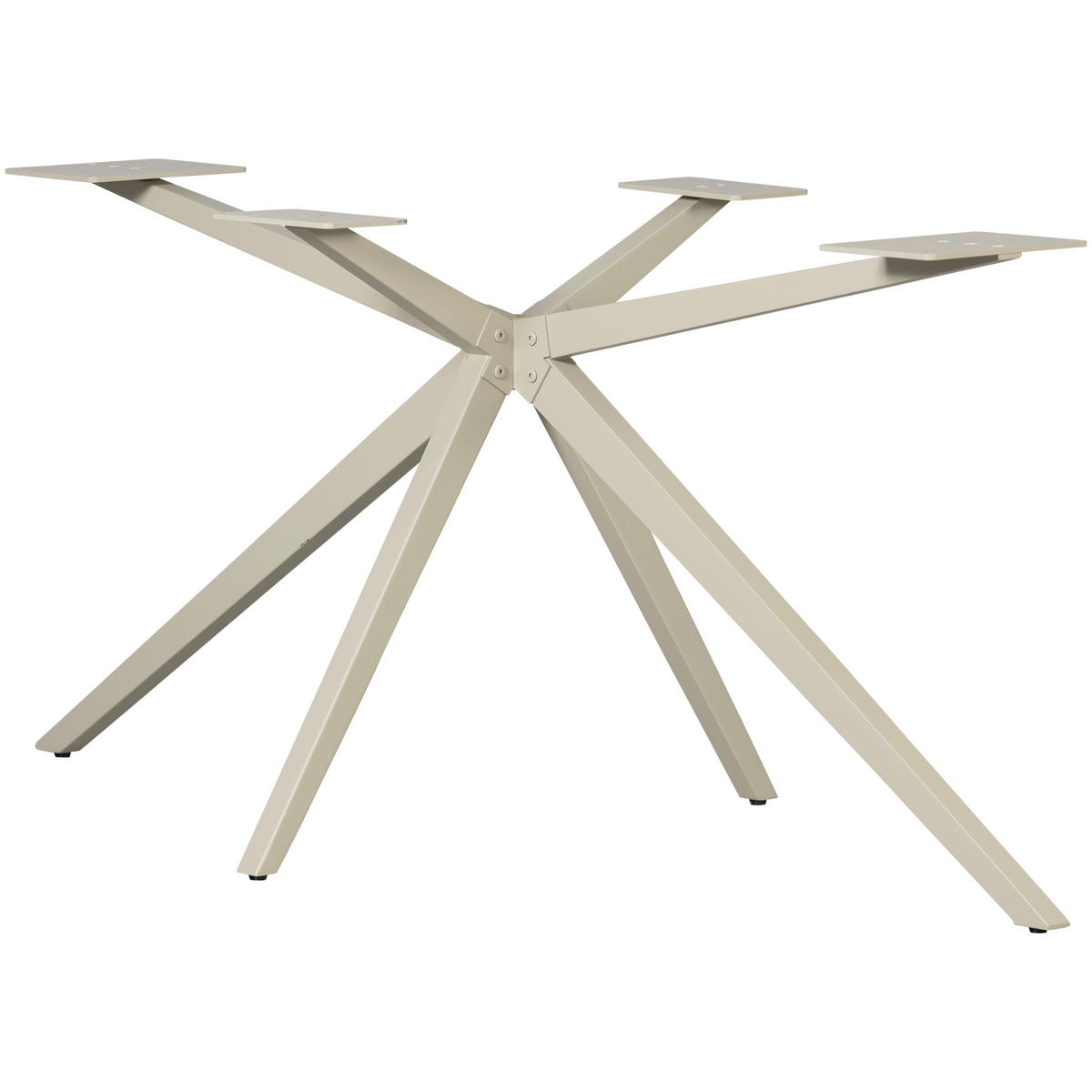 TISCHGESTELL Grau   - Grau, MODERN, Metall (170/72/80cm) - Livetastic