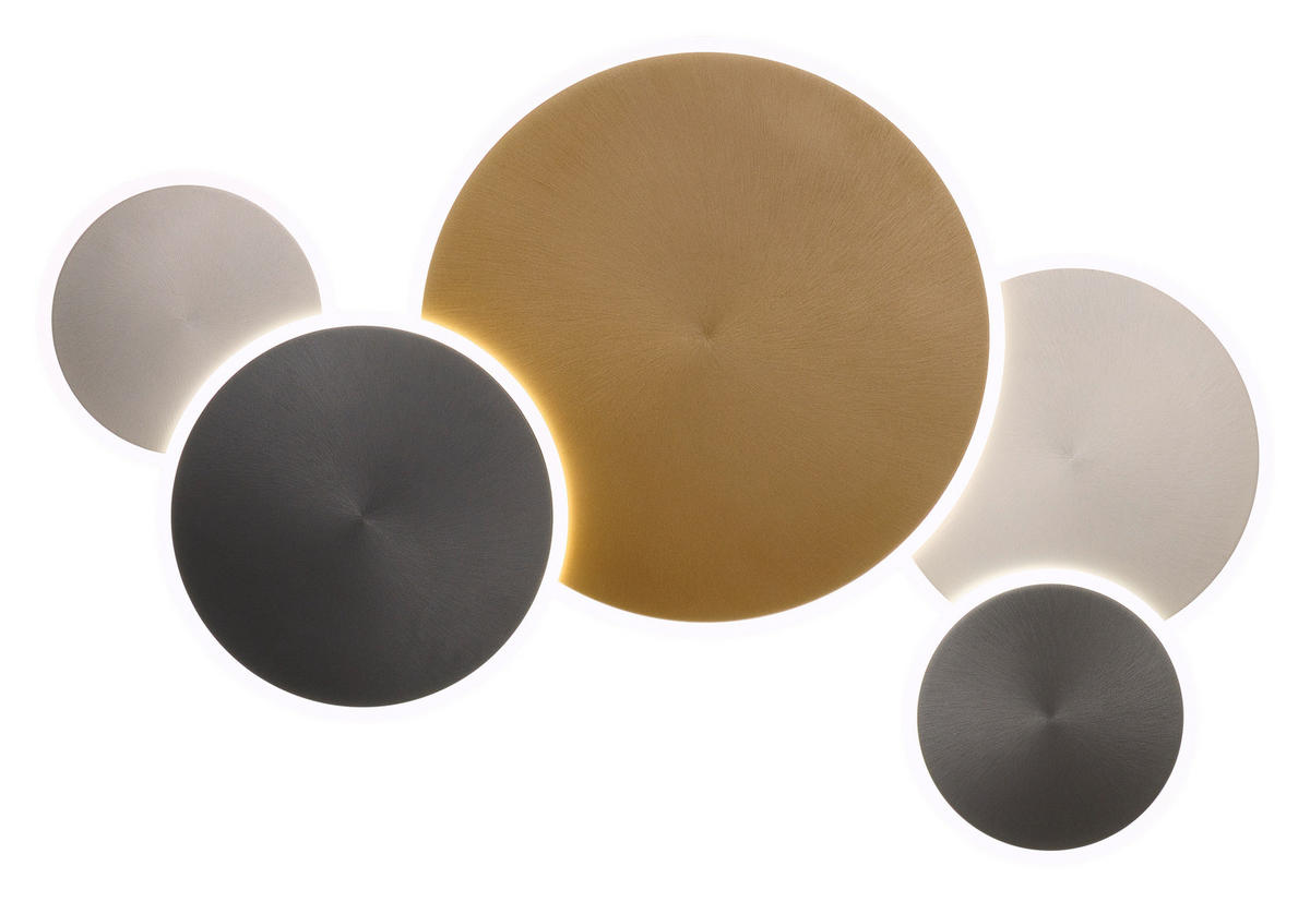 LED-DECKENLEUCHTE Q-Piato 85/50,5/6,5 cm  - Design, Metall (85/50,5/6,5cm)