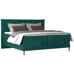 BOXSPRINGBETT 180/200 cm  in Grün  - Schwarz/Grün, KONVENTIONELL, Textil/Metall (180/200cm) - Esposa