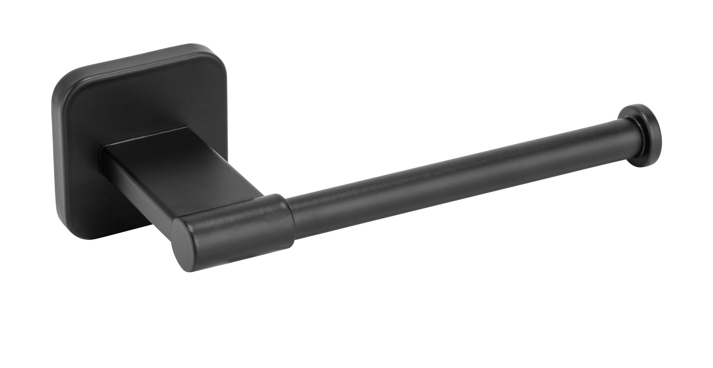 TOILETTENPAPIERHALTER - Schwarz, KONVENTIONELL, Metall (5,5/7,5/16,5cm) - Wenko