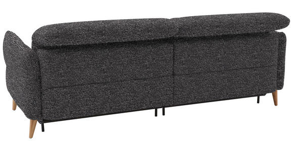 2-SITZER-SOFA in Webstoff Dunkelgrau  - Eiche Bianco/Dunkelgrau, Design, Holz/Textil (234-262/84/112cm) - Dieter Knoll