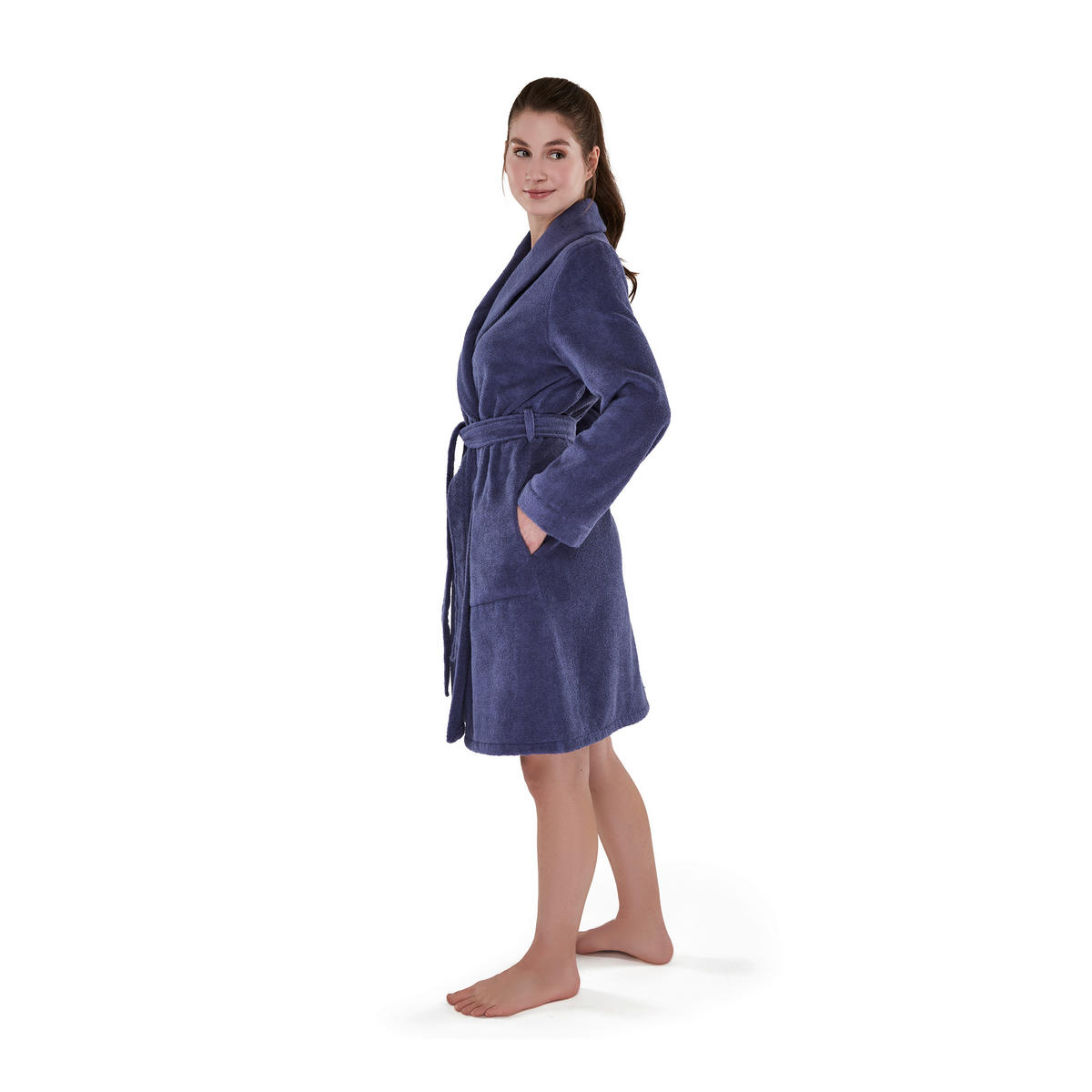 BADEMANTEL 34 Damen  - Blau, Basics, Textil (34null) - Moeve