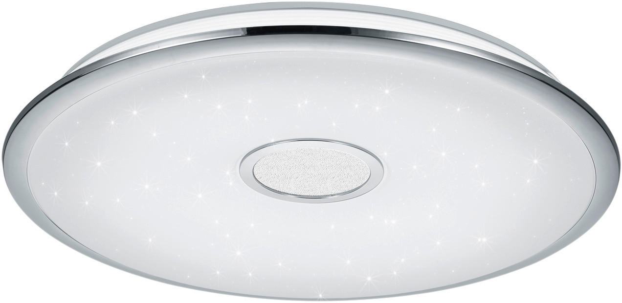 LED-DECKENLEUCHTE - Chromfarben/Weiß, LIFESTYLE, Kunststoff/Metall (65/10cm) - Novel