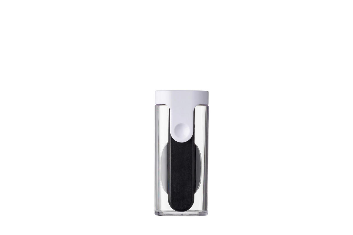 LÖFFEL - Silberfarben/Schwarz, KONVENTIONELL, Kunststoff/Metall (14,5/7,4/2,9cm) - Mepal