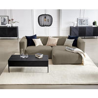ECKSOFA in Struktur Dunkelgrau  - Dunkelgrau, Modern, Textil (255/72/160cm) - Trendmanufaktur