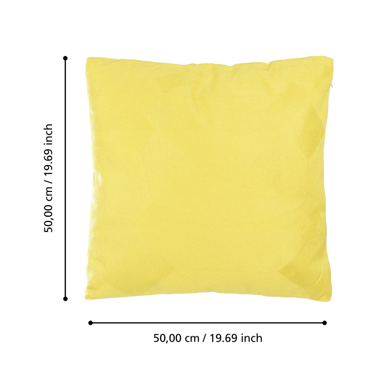ZIERKISSEN    - Gelb, Basics, Textil (50kg) - Eglo