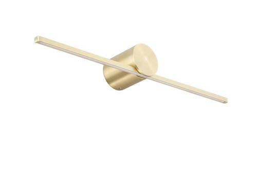 XXXLutz Spiegelleuchte Modern Slim Gold 40x5.5 cm
