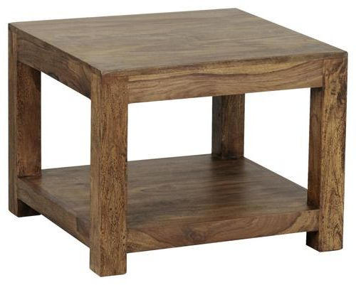 COUCHTISCH Sheesham massiv quadratisch Sheeshamfarben - Sheeshamfarben, Design, Holz (60/60/40cm) - MID.YOU