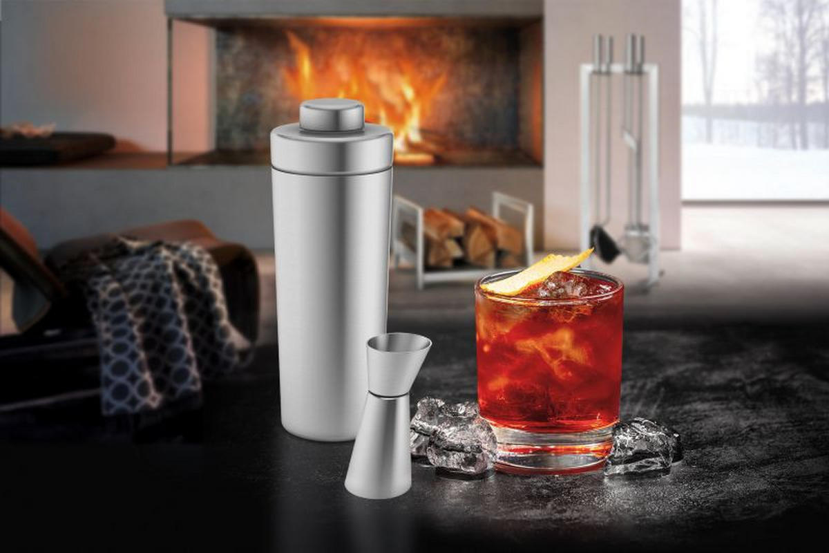 MEŠALNIK ZA KOKTAJLE - barve nerjavečega jekla, Basics, kovina (8/20,8cm) - Zack