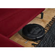 ECKSOFA in Chenille Rot  305/224 cm  - Rot/Schwarz, Design, Textil/Metall (305/224cm) - Dieter Knoll