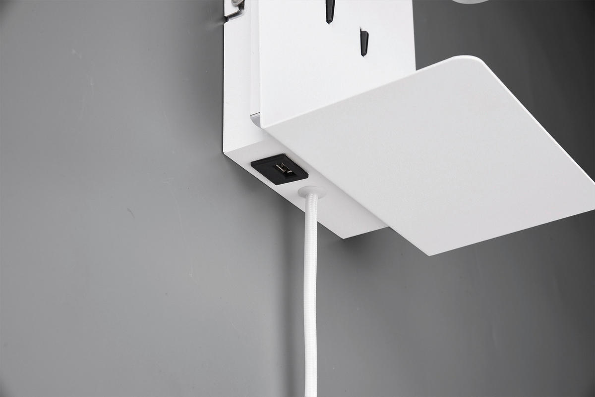 LED-WANDLEUCHTE   - Weiß, Basics, Metall (20/16/14cm) - Trio Leuchten