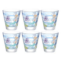 KINDER-GLÄSERSET Bambini Aventura 6-teilig  - Trend, Glas (8,5/9/8,5cm) - Leonardo