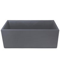 BLUMENKASTEN  - Grau, Basics, Kunststoff (100/43/40cm) - Ambia Garden