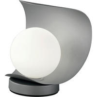 TISCHLEUCHTE Adria 16/14/18 cm  - Silberfarben/Weiß, Basics, Glas/Metall (16/14/18cm) - Fabas Luce