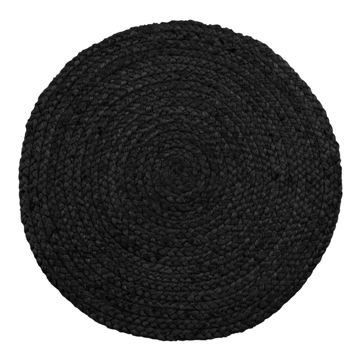 BORDSTABLETT Bombay textil struktur mörkgrå 38 cm  - mörkgrå, Basics, textil (38cm)
