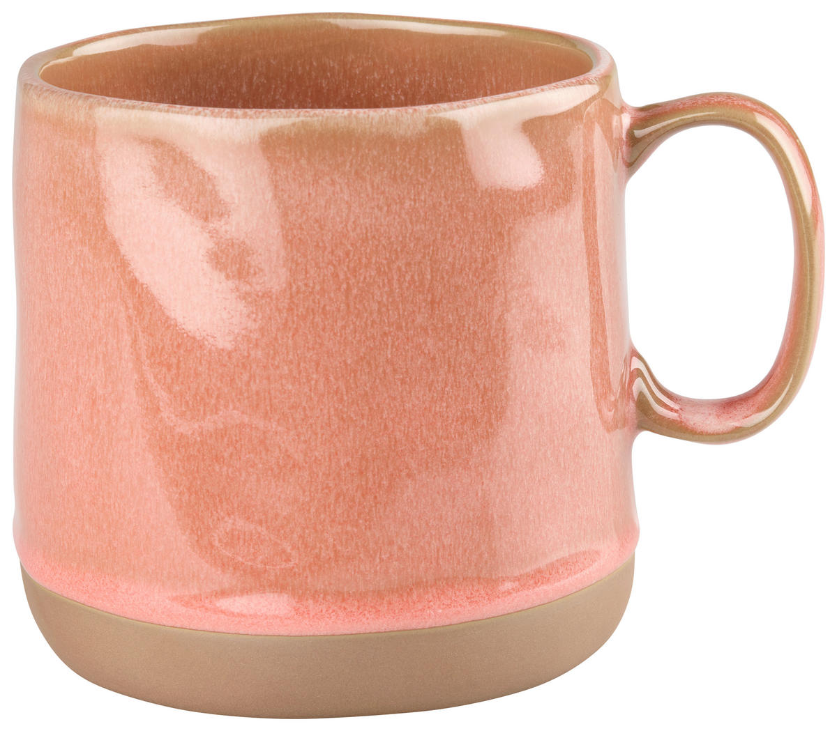KAFFEEBECHER  530 ml   - Rosa, Trend, Keramik (9,5/9,5cm) - Landscape