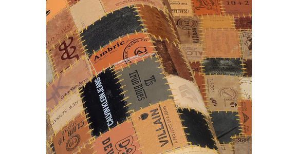 LEDERTEPPICH 70/140 cm  - Multicolor, Trend, Leder/Textil (70/140cm) - Novel