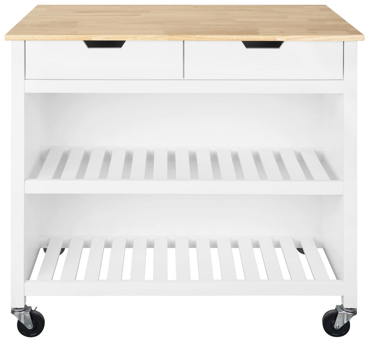 KÜCHENINSEL   in Naturfarben, Weiß  - Weiß/Naturfarben, Basics, Holz/Holzwerkstoff (98/94/58cm) - MID.YOU