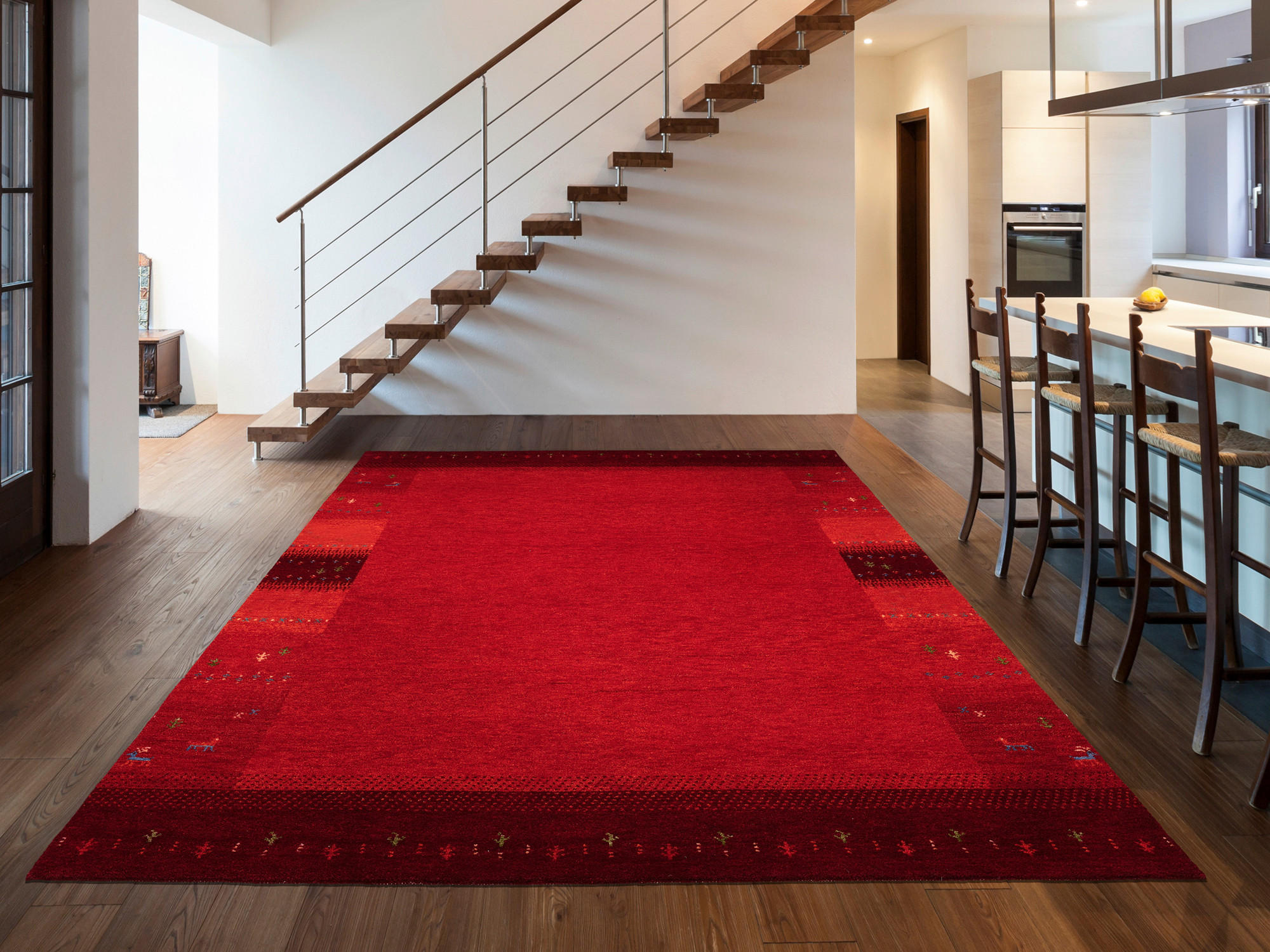 WOLLTEPPICH 90/160 cm Rot  - Rot, Basics, Textil (90/160cm) - Novel