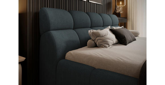 POLSTERBETT 160/200 cm,  in Petrol, Graublau,  - Graublau/Petrol, Design, Kunststoff/Textil (160/200cm) - Esposa
