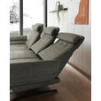 ECKSOFA in Flachgewebe Grün  176-217/259-307 cm  - Schwarz/Grün, Design, Textil/Metall (176-217/259-307cm) - Dieter Knoll