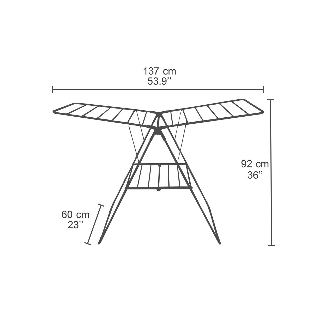 STANDTROCKNER  - Weiß, Basics, Metall (137/92/60cm) - MSV