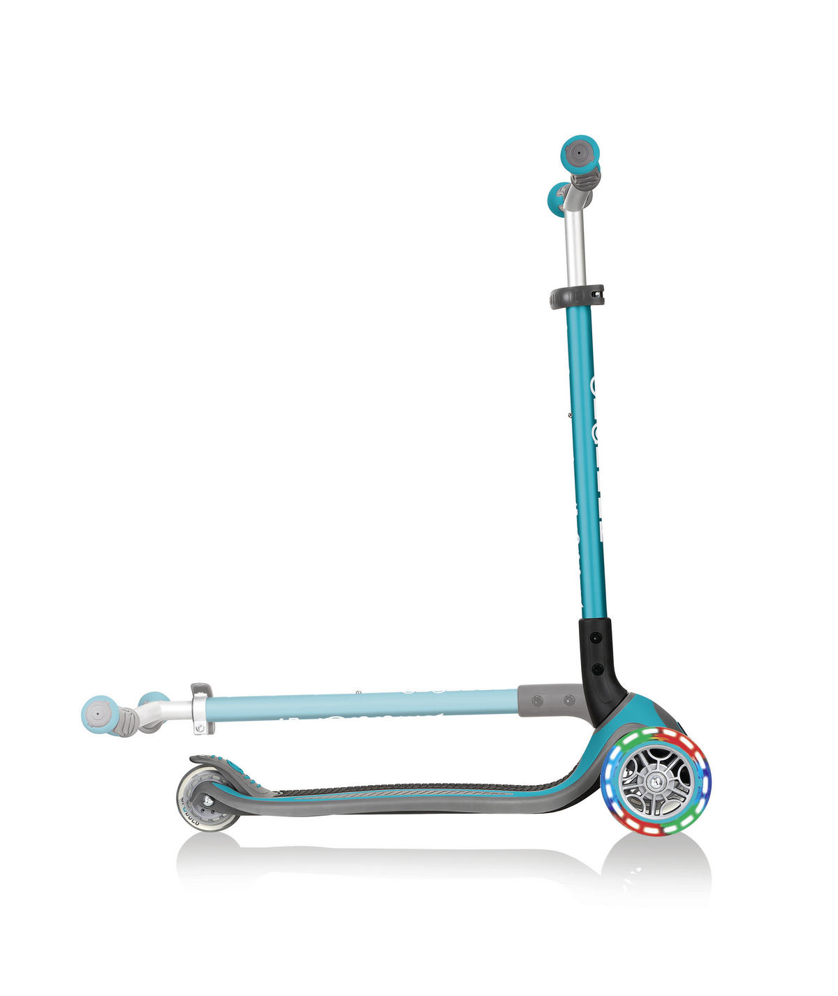 SCOOTER 662 Globber Master Lights  - Türkis/Schwarz, Basics, Kunststoff (61/94/37cm) - GLOBBER