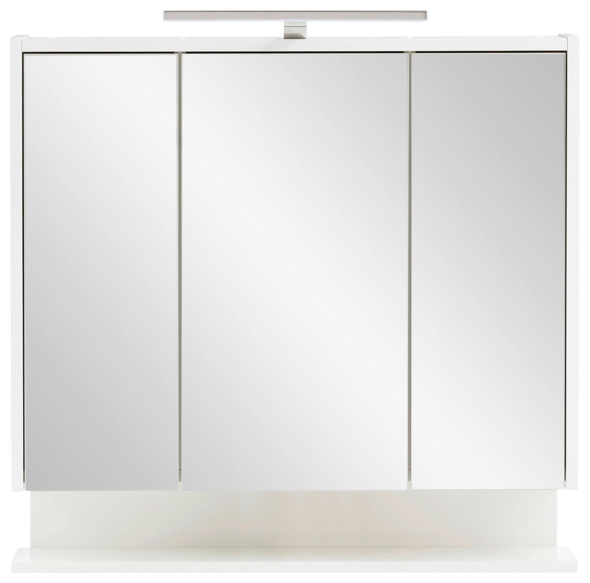 SPIEGELSCHRANK 74,5/71,4/16 cm  - Weiß, Basics, Glas/Holzwerkstoff (74,5/71,4/16cm) - Stylife