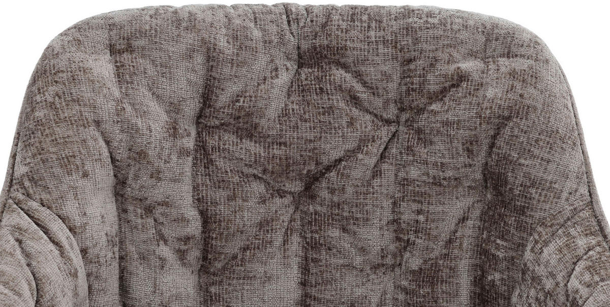 KAROSSZÉK fekete, világosbarna  - fekete/világosbarna, Modern, textil/fém (59,5/84/63,5cm) - Livetastic