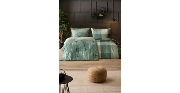 BETTWÄSCHE Mavie Satin 160/210 cm - Grün, KONVENTIONELL, Textil (160/210cm) - Esposa