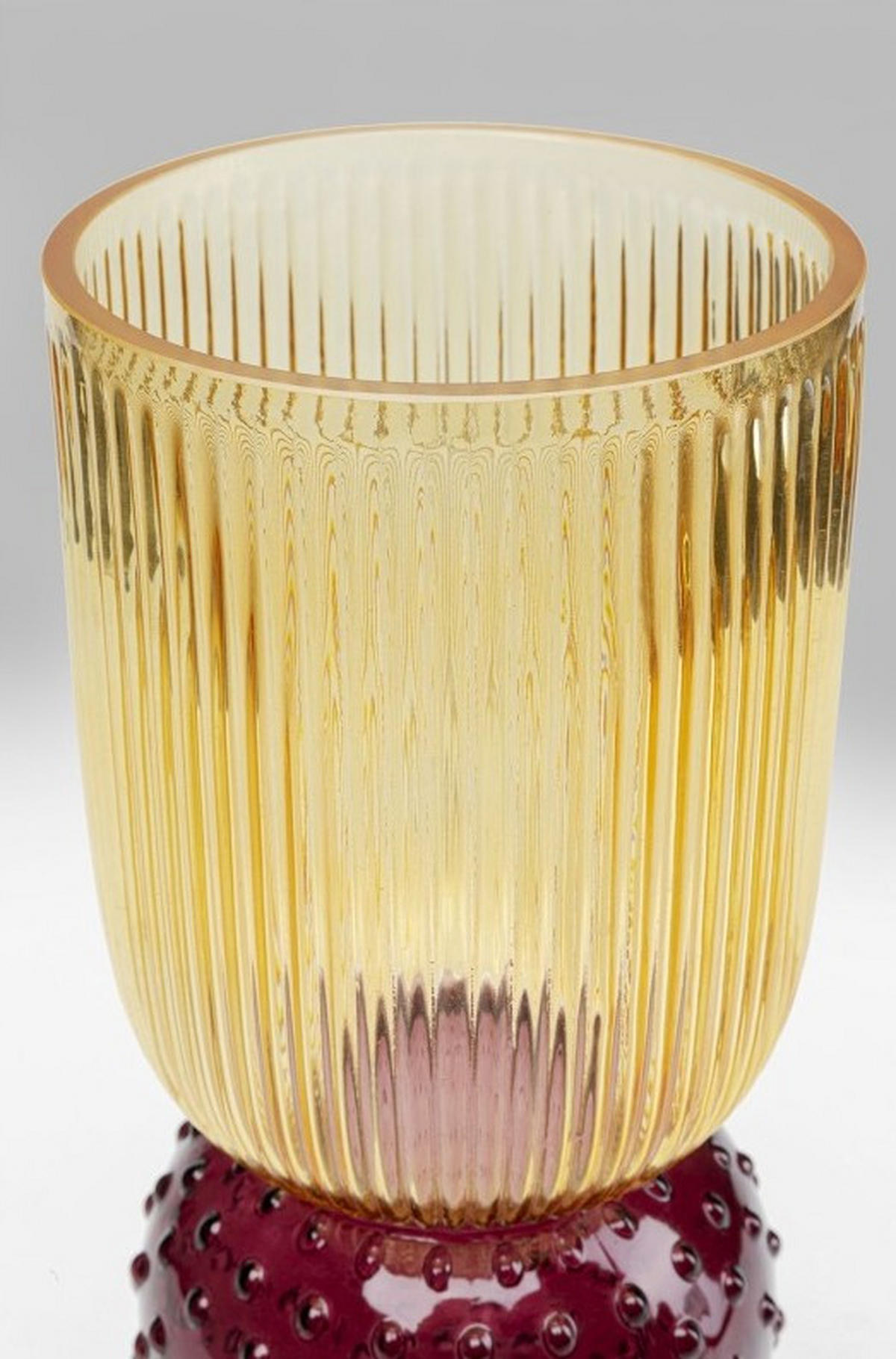 VASE 38 cm  - Gelb/Lila, Design, Glas (12/38/12cm) - Kare-Design